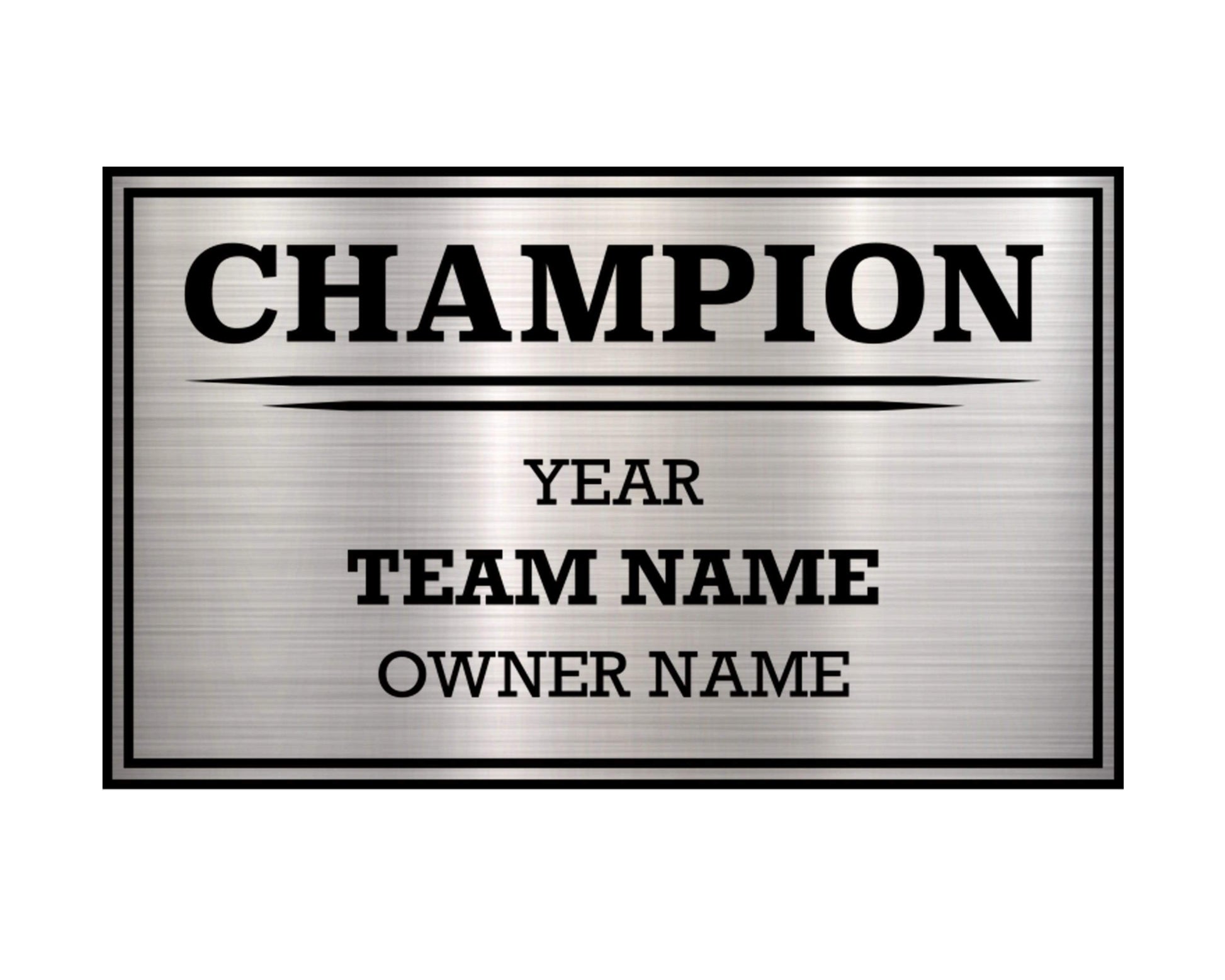 TrophySmack 3 Column Single Winner Free League Plate