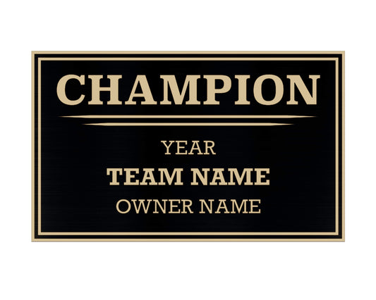 TrophySmack 3 Column Single Winner Free League Plate