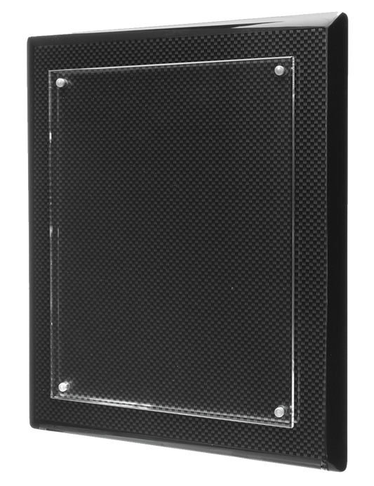 9 x 12 High-Quality Print Floating Over Carbon Fiber Plaque