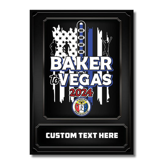 2024 Baker To Vegas Commemorative Metal Wall Art
