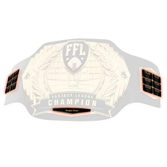 Gold Fantasy Football Championship Belt Engraving Redemption