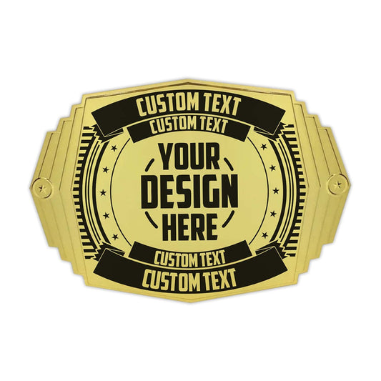 Replacement Front Plate for Custom 2lb Championship Belt - Youth Size Title Belt