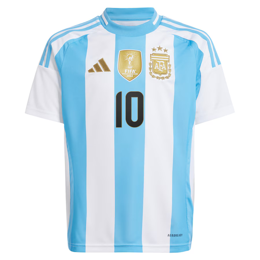 Adidas Youth Argentina (MESSI #10) Home Stadium Jersey 2024